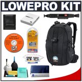 Click here to buy Lowepro Primus AW Black Backpack + Cameta Bonus Kit for Canon EOS Nikon Olympus Evolt Pentax & Sony Alpha Digital SLR Cameras by Lowepro.