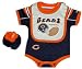 Chicago Bears Team Color Creeper with Bib and Booties