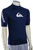 Quiksilver Rock Steady SS Rash Guard - Navy