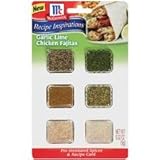McCormick Recipe Inspirations Garlic Lime Chicken Fajitas, .32 oz (Pack of 3)