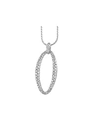 14K White Gold Diamond Pendant - 1.33 Ct. -- LIFETIME WARRANTY