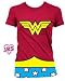 Search : DC Comics Wonder Woman Costume Junior Girl Red T-Shirt