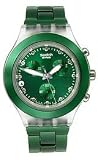 Swatch Irony Full-Blooded Green Diaphane Bracelet And Dial Unisex Watch #SVCK4043AG
