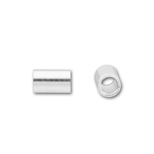 Sterling Silver 3 x 2mm Crimp Tube Beads (24)