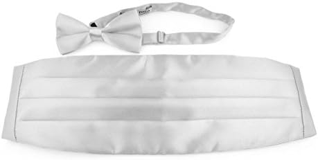 Moda Di RazaBow Tie, Cummerbund Set, for Tuxedo Dinner Jacket, Black Jacket Event, Bow Ties for men Men and Boys Sizes