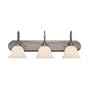 Jeremiah Company 16303-AP Century 3 Bulb Bathroom Lighting - Aged Pewter