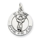 Sterling Silver Divino Nino Medal (Divine Infant Jesus)