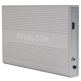 Moving Star 2.5'' USB 2.0 Aluminum External SATA HDD Case by 