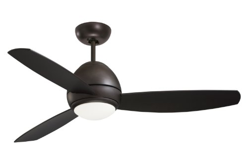 Emerson Ceiling Fans CF252ORB Curva 52-Inch Modern Indoor Outdoor Ceiling Fan With Light And Remote, Wet Rated, Oil Rubbed Bronze Finish