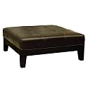 Baxton Studio Square Cocktail Ottoman, Espresso