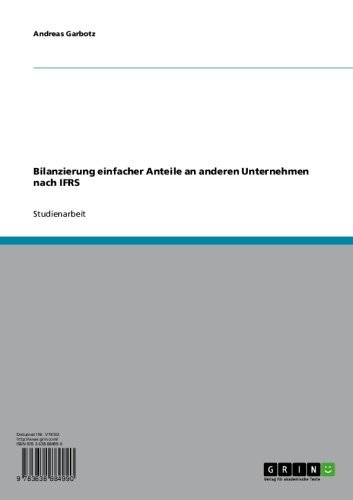 Bilanzierung einfacher Anteile an anderen Unternehmen nach IFRS (German Edition)