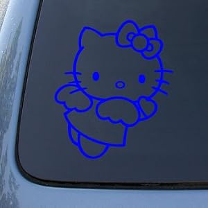 HELLO KITTY ANGEL - Vinyl Decal Sticker #A1401 | Vinyl Color: Blue