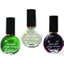 Stamping Nail Art 3x Special Polish Green White D.purple