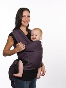 Moby Wrap Organic 100% Cotton Baby Carrier, Eggplant