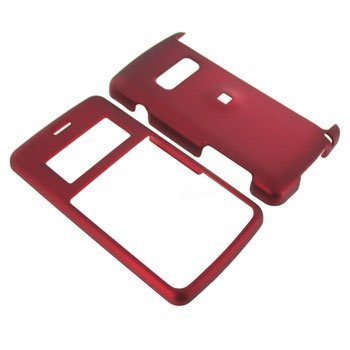 LG enV2 VX-9100 Rubberized Hard Plastic Case Cover Red