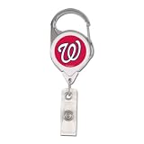Washington Nationals Official Retractable Badge Holder Keychain