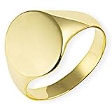 Image of 9ct Gents Plain Signet Ring