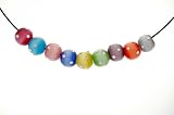 Fiber Optic with Embedded CZs on Stainless Steel Choker