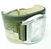 Hand Made "Duo" Genuine Leather Watch -Green/White