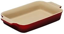 Le Creuset Stoneware Rectangular Dish, Cerise, 26 cm