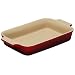 Le Creuset Stoneware Rectangular Dish, Cerise, 26 cm