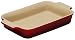 Le Creuset Stoneware 10-1/2 by 7-Inch Rectangular Dish, Red