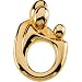 14K Yellow Gold Mother and Child Family Pendant by Janel Russell