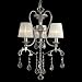 Dale Tiffany GH90122 16-Inch by 22.25-Inch Multicolored Hay Street Chandelier with Polished Chrome Finish And Fabric Shade