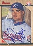 Jose Paniagua, Harrisburg Senators - Expos Affiliate Autographed Card