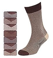 7 Pairs of Cotton Rich Freshfeet™ Feeder Striped Socks with Silver Technology