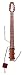 Ministar AMS-CASTAR Electric Guitar with 3 Single Coil Pickups (6 String, Mahogany, 25.5 Scale)