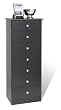 Prepac Black 7-Drawer Lingerie Chest