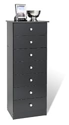 Prepac Black 7-Drawer Lingerie Chest