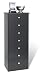 Prepac Black 7-Drawer Lingerie Chest