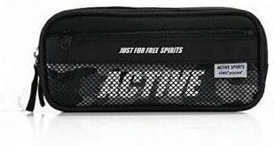 Large capacity stationery pen Bag Color Blue for student, Business people-Back