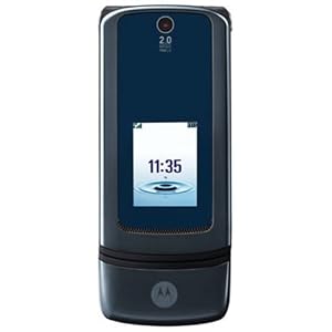 Motorola KRZR K3 Unlocked Phone with 2 MP Camera, 3G, MP3/Video Player, and MicroSD Slot–International Version with No Warranty (Dark Pearl Grey)
