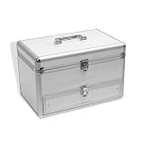 Produkt-Bild: Kosmetikkoffer mit Schmuckfach Beauty Case Silber - 209001