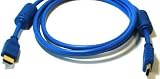 6ft BLUE Advanced 1.3a HDMI Cable, Supports up to 1600p exclusively designed for PS3, XBOX 360, Denon AVR, Sony Bravia, Samsung LCD, 1080p, HDMI, Blueray Players