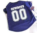 Officially Licensed by the NFL - Dallas Cowboys Dog Football Jersey - Large
