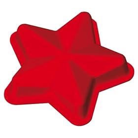 Lurch Flexi®Light Stampo per forno in silicone a forma di stella colore: Rosso