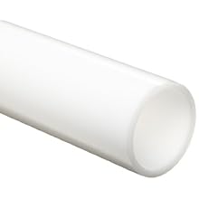 Acetal Round Tubing, Smooth, White