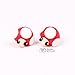 1 X Handcrafted Polymer Clay Super Mario Mushroom Toad Kinopio Earrings