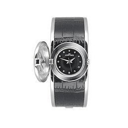 AK Anne Klein Women's Flip Cover Bangle Watch #10/8765BKSV