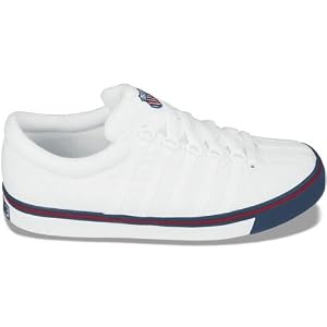Buy K-Swiss Mens Classic LX Canvas VNZ (Wht  Red  Nvy)