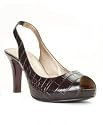 Marc Fisher "Sanjay" Peep-Toe Slingback Black 9.5M