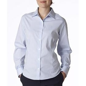 Buy 8363 UltraClub Ladies Performance Pinpoint Oxf by UltraClub