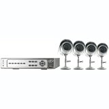 SVAT CV500-4CH-002 Web Ready 4 Channel H.264 DVR Security System with Smart Phone Access and 4 Indoor/Outdoor Hi-Res CCD Night Vision Surveillance Cameras