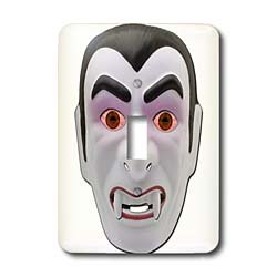 Sandy Mertens Halloween Designs - Vampire Mask - Light Switch Covers - single toggle switch