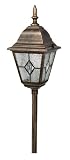 Paradise GL22958RB Low Voltage Cast Aluminum 10-Watt Halogen Tiffany Light on Post - Rubbed Bronze