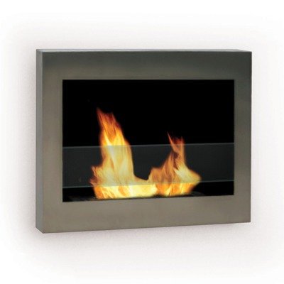 SoHo Wall Mount Ethanol Fireplace (Stainless Steel) (28